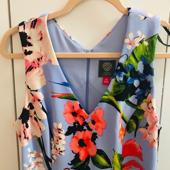 #018. Floral Vince Camuto skater cocktail dress NWT - Picture 2 of 7